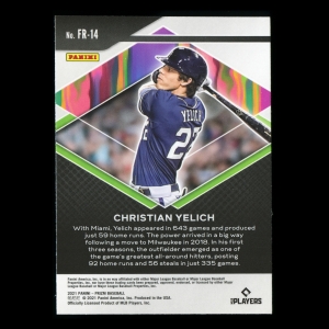 Christian Yelich 2021 Prizm Fearless Brewers