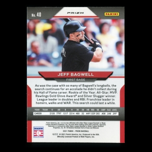 Jeff Bagwell 2021 Prizm Red White & Blue Red Astros