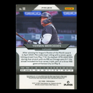 Yermin Mercedes RC 2021 Prizm Red White & Blue Rookie White Sox