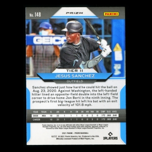 Jesus Sanchez RC 2021 Prizm Red White & Blue Rookie Marlins