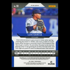 Luis Garcia RC 2021 Prizm Red White & Blue Rookie Astros