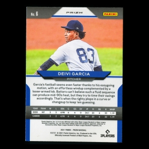 Deivi Garcia RC 2021 Prizm Red White & Blue Rookie Yankees