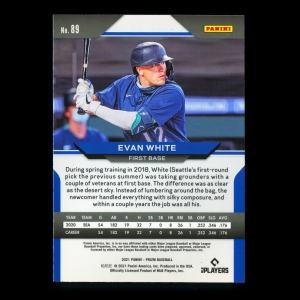 Evan White RC 2021 Prizm Rookie Mariners