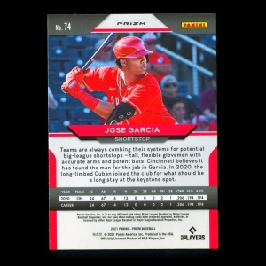 Jose Barrero RC 2021 Prizm Silver Rookie Reds (Name Change)