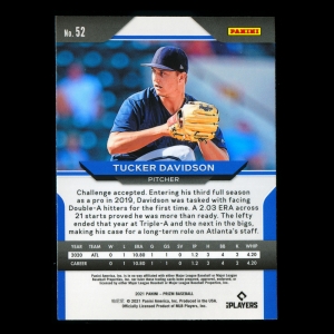 Tucker Davidson RC 2021 Prizm Rookie Braves