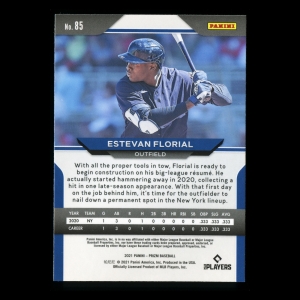 Estevan Florial RC 2021 Prizm Rookie Yankees