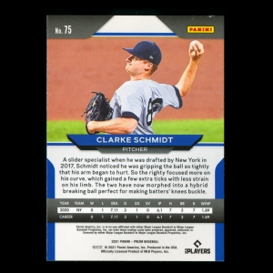 Clarke Schmidt RC 2021 Prizm Rookie Yankees