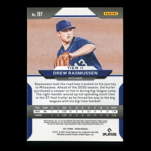 Drew Rasmussen RC 2021 Prizm Rookie Brewers