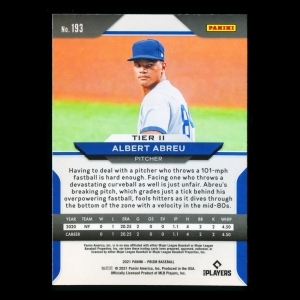 Albert Abreu RC 2021 Prizm Rookie Yankees