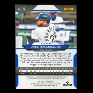 Jose Marmolejos RC 2021 Prizm Rookie Mariners