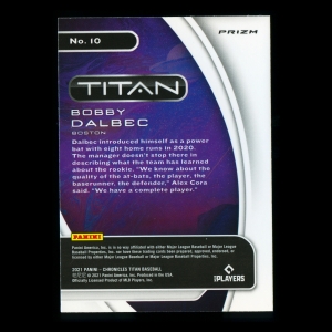 Bobby Dalbec RC 2021 Titan Building Blocks Rookie Red Sox