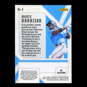 Monte Harrison RC 2021 Phoenix Building Blocks Rookie Marlins