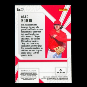 Alec Bohm RC 2021 Phoenix Rookie Phillies