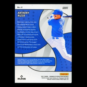 Anthony Rizzo 2021 Revolution Grooze Rookie Cubs