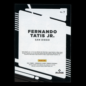 Fernando Tatis Jr. 2021 Clearly Donruss Padres
