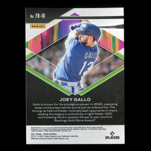 Joey Gallo 2021 Prizm Fearless Rangers