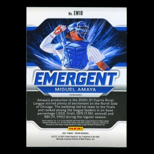 Miguel Amaya 2021 Prizm Emergent Cubs