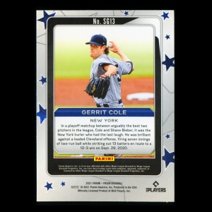 Gerrit Cole 2021 Prizm Star Gazing Yankees