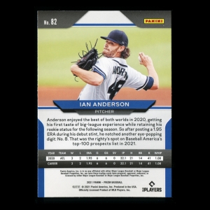 Ian Anderson RC 2021 Prizm Rookie Braves