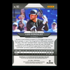 Luis Gonzalez RC 2021 Prizm Rookie White Sox