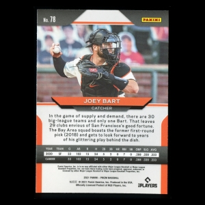 Joey Bart RC 2021 Prizm Rookie Giants