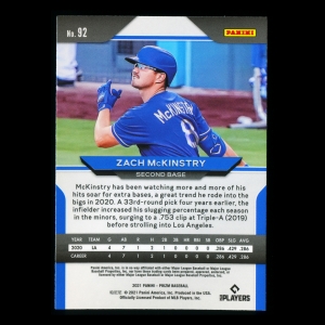 Zach McKinstry RC 2021 Prizm Rookie Dodgers