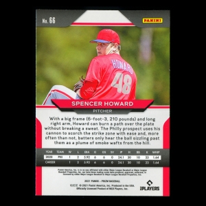 Spencer Howard RC 2021 Prizm Rookie Phillies