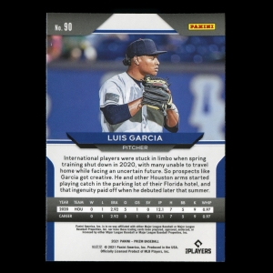 Luis Garcia RC 2021 Prizm Rookie Astros