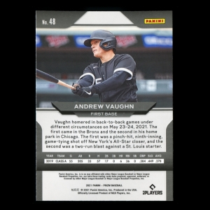 Andrew Vaughn RC 2021 Prizm Rookie White Sox