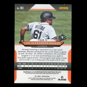 Luis Alexander Basabe RC 2021 Prizm Rookie Giants