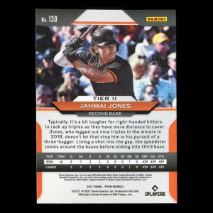 Jahmai Jones RC 2021 Prizm Rookie Orioles