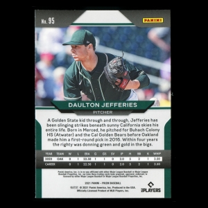 Daulton Jefferies RC 2021 Prizm Rookie Athletics
