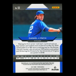 Daniel Lynch RC 2021 Prizm Rookie Royals