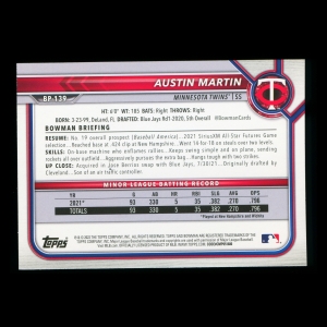 Austin Martin 2022 Bowman Prospects Twins