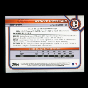 Spencer Torkelson 2022 Bowman Prospects Tigers