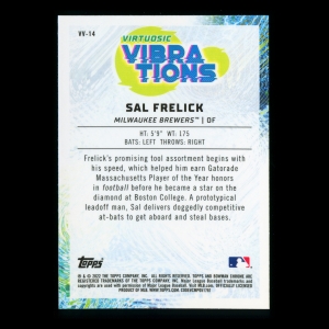 Sal Frelick 2022 Bowman Chrome Virtuosic Vibrations Brewers
