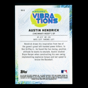 Austin Hendrick 2022 Bowman Chrome Virtuosic Vibrations Reds