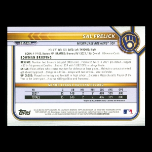 Sal Frelick 2022 Bowman Prospects Brewers