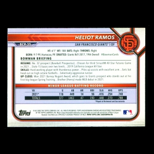 Heliot Ramos 2022 Bowman Chrome Prospects Giants