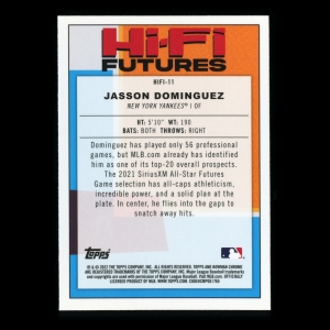 Jasson Dominguez 2022 Bowman Chrome Hi-Fi Futures Yankees