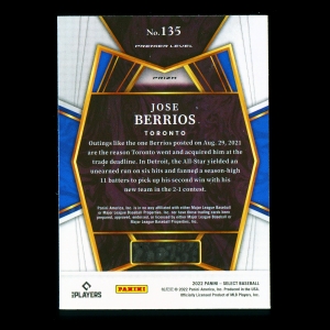 Jose Berrios 2022 Select Holo Blue Jays