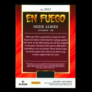 Ozzie Albies 2022 Select En Fuego Braves