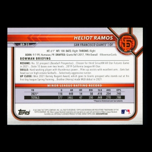 Heliot Ramos 2022 Bowman Prospects Giants