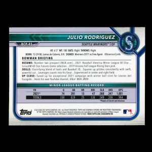 Julio Rodriguez 2022 Bowman Chrome Prospects Mariners