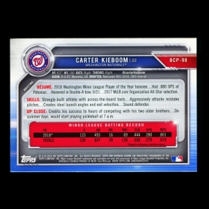 Carter Kieboom 2019 Bowman Chrome Prospects Nationals