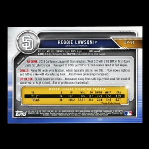 Reggie Lawson 2019 Bowman Prospects Padres