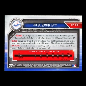 Jeter Downs 2019 Bowman Prospects Dodgers