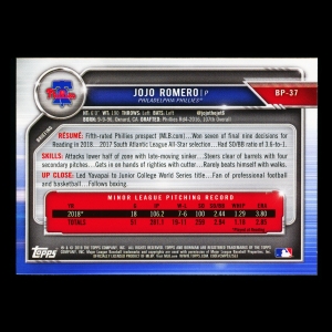 JoJo Romero 2019 Bowman Prospects Phillies