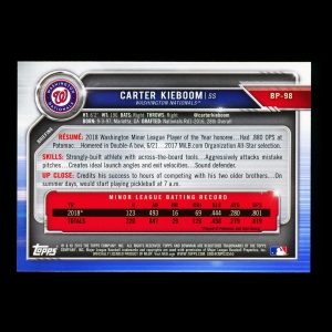 Carter Kieboom 2019 Bowman Prospects Nationals