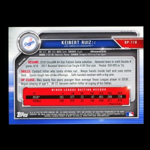 Keibert Ruiz 2019 Bowman Prospects Dodgers